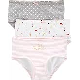 Carter's Girl's 3 Pack Underwear Set (Grey(37929010)/Pink/Stripes_1, 2-3T)