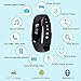 Letscom Fitness Tracker Wristbands, Bluetooth 4.0 IP67 Waterproof OLED Touch Screen Smart Band Pedometer with Sleep Monitor, Activity Tracker Watch for iPhone Android Smartphone