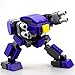 Mecha Series DIY Building Block, Seller Unique Design fit for Mobile Frame Zero Game ,Compatible with Lego Little Robot Set(GuardTeamPurple)