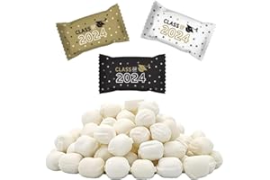 Fruidles Congrats Grad 2024 Buttermints, Mint Candies, After Dinner Mints, Fat-Free, Kosher Certified, Individually Wrapped (55 Pieces)