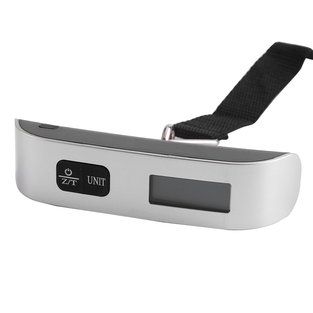 Fdit Portable T-shaped LCD Digital Electronic Suitcase Luggage Bag Scale Temperature Testing with Backlight