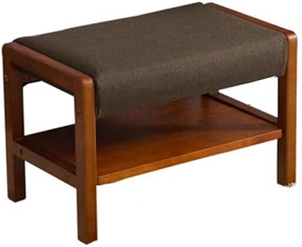 Amazon Com Qqxx Shoes Bench Storage Stool Simple Rubber Wood Shoe