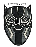 Black Panther Patch Wakanda Marvel Comics Superhero Theme logo Series 2018 New Movies Embroidered Iron/Sew on Badge DIY Appliques by Athena Brands