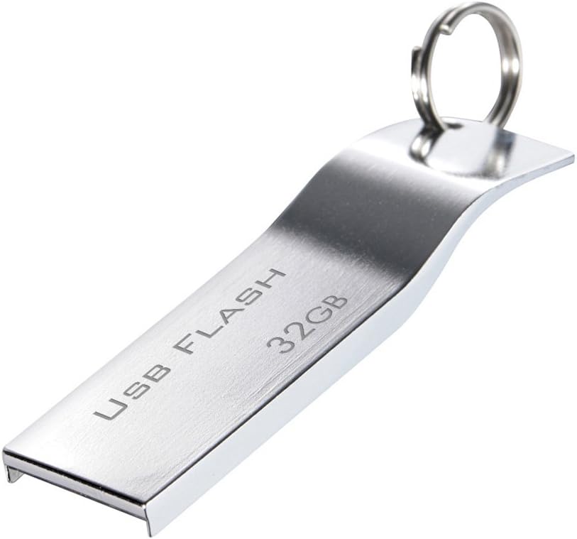 Oursea 32GB Metal Usb Flash Drive 2.0 with Keychain (BW/6300)