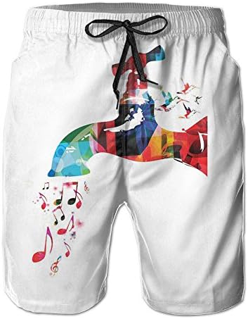 Men Funny Tap Notes Background Board Shorts
