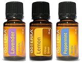doTERRA - Beginner's Trio Essential Oils - Lavender, Lemon, and Peppermint