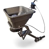 Guide Gear UTV/ATV Receiver Mount Broadcast Spreader Seeder, 80 Pound Capacity, Lawn and Garden Seed Spreaders, 12-Volt, with Rain Cover