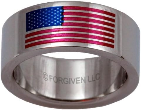 Patriotic United States of America FLAG Ring size 11