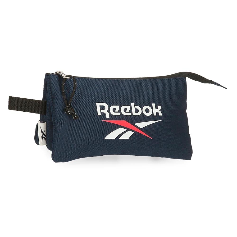 Reebok Boston Blue Pencil Case, 3 Compartments, 22 x 12 x 5 cm, Polyester