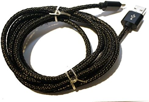 CrioWire Braided micro USB to USB Charging and Sync/Data Cable 6.5ft (USB-3 supported) (Black)