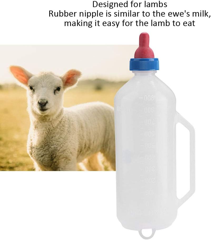 Pssopp 1L Lamb Milk Bottle and Goat Milk Feeder Bottle with Handle and Nipple - Image 3