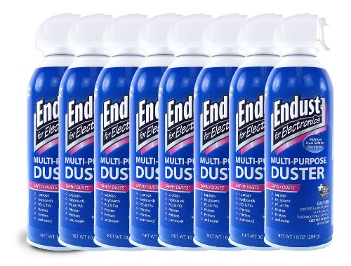 Endust 12985 Electronics 10oz Duster with Bitterant - 8 Pack