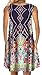 ETCYY Women's Summer Casual Sleeveless Floral Printed Swing Dress Sundress with Pockets