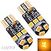 LUYED 2 X 440 Lumens Extremely Bright High Power 2835 9-EX Chipsets Canbus W5W 194 168 2825 Led Bulbs,Amber
