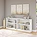 Bush Furniture Universal 2 Shelf Bookcase Set of 2 in Pure White