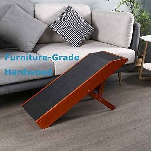 MDBT Medium Dog Ramp for Couch & Sofas, Premium Hardwood Beech Pet Ramp