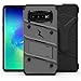 ZIZO Bolt Series for Galaxy S10 Case with Kickstand Holster Lanyard - Gun Metal Gray