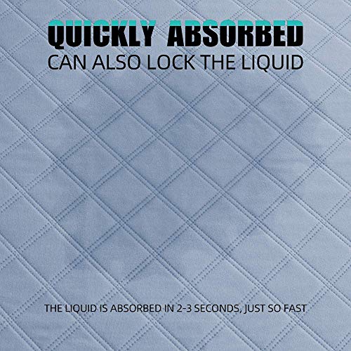 Pefirst Washable Pee Pads for Dogs +Free Grooming Gloves, Puppy Pads Reusable Dog Training Pads Super Absorbing Non-Slip for Crate, Playpen, Pee Tray (23.6\