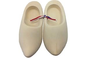 ESSENCE OF EUROPE GIFTS Dutch Clogs Doll Wooden Shoes Pair Natural Wood Finish (4.25") | DutchGiftOutlet