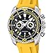 Festina Men's Crono F16574/1 Yellow Polyurethane Quartz Watch with Black Dial