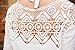 DQdq Women's Crochet Bathing Suit Cover Up White Small