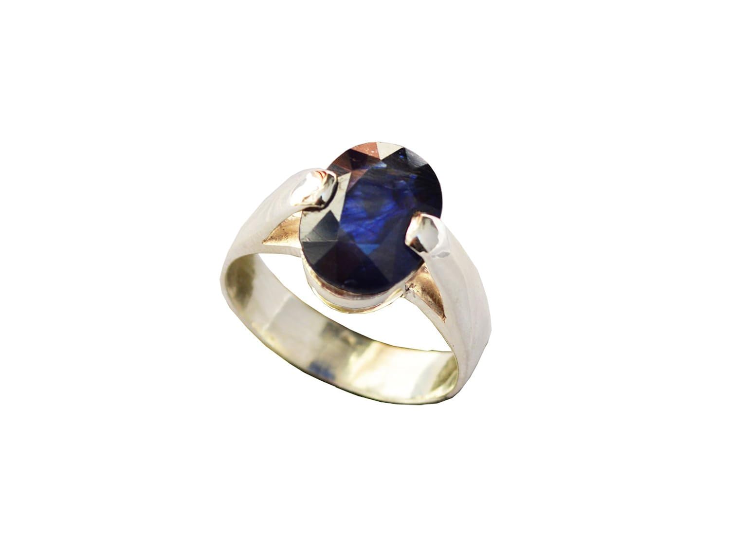 Buy 100 % Natural Certified Blue Sapphire/Neelam 5.75 Crt.-6.25 Ratti