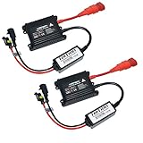 TaiTian 55W HID Xenon Replacement Electronic Ballast for H1 H3 H4 H7 9005 9006 9007 H13 Car Headlamp High Intensity Discharge Pack of 2