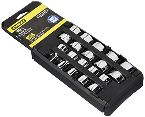 Stanley 95-444 10-piece 1/2-inch drive standard socket …