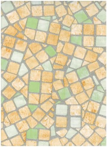 Interior Place 256 Pastel Mosaic Tiles Contact Paper, Gray