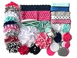 Bowtique Emilee Headband Kit DIY Headband Kit makes over 15 Headbands - Blue and Pink Mini