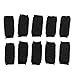 uxcell 10PCS Sport Finger Sleeves Protectors, Elastic Thumb Brace Compression Covers for Relieving Pain, Breathable Finger Splints Protect Finger, Black