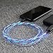 iChase Light Up Led Charging Cable, Advanced Current Visible Flowing EL LED Lights Charger Cable, Probably The World's Most Cool Cable-3ft (Rainbow)