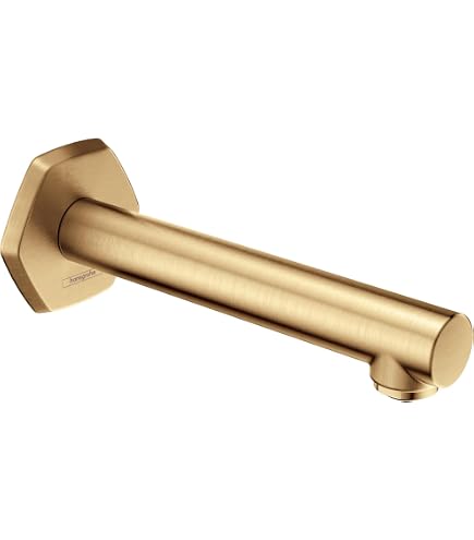 Hansgrohe Metropol 3" Tub Spout - Brushed Bronze Finish, Wall Mount, Model 32542141