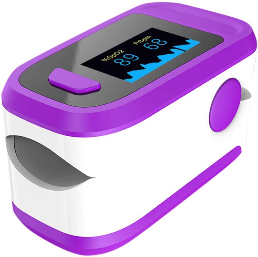 Fingertip O-ximeter Pulse Oxímetro Digital Display SPO2 Oxígeno Monitor Measurement for Children Adults, B-lood S-aturation Monitor - Home and Sport Use