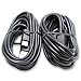 Two (2) Samsung Galaxy S8 S8+ Motorola Droid Z / Z Force / Z Play Google Pixel / Pixel XL LG G5 G6 USB-C Fast Data Charging Cables Nexus 6P - Black 10 Feet