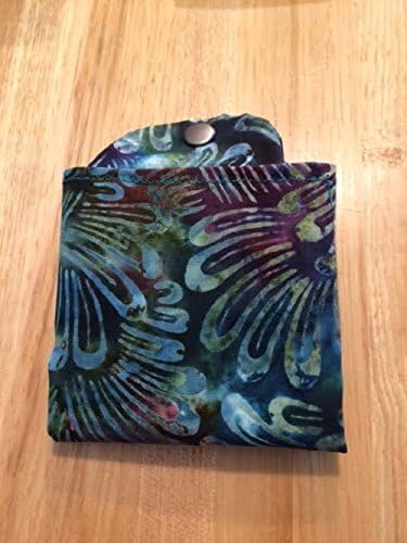 Handmade Tea Bag Wallet Carrier by Specialtea Teas Blue,Green,Red Batik