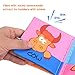 XREXS Nontoxic Fabric Baby Soft Books,Colorful Activity Crinkle Baby Cloth Book,Friction with a rustling Sound,First Books for Infants Boys and Girls,Early Education Toys Including 6 Books & 1 Washing