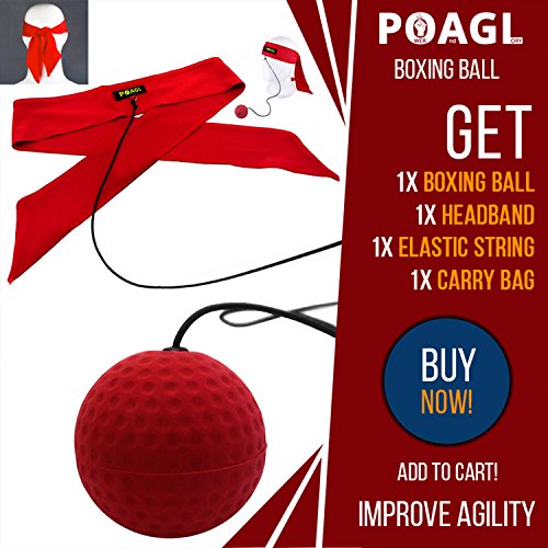 image for POAGL.com Speed Boxing Ball Reflex Fight Ball with Headband | Training