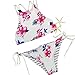 Cupshe Fashion Women's Floral Printing Halter Two-piece Bikini Set (M), Multicolor