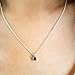 Dazzlingrock Collection 0.27 Carat (ctw) 14K Round Cut Black Diamond Ladies Solitaire Pendant 1/4 CT, White Gold