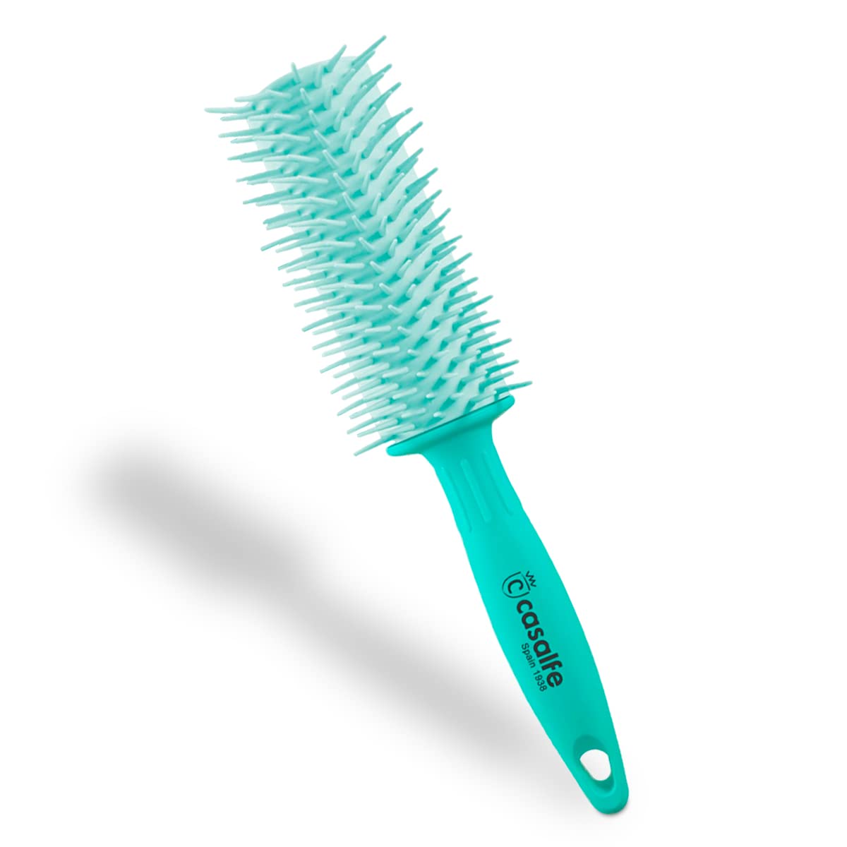 Casalfe Pro Curly Brush - No Pull Brush for Curly/Rebel Hair - Nano Textured Picks - Prevents Hair Breakage - Tiffanys Color
