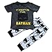 Baby Boys Batman Short Sleeve T-Shirt and Graphics Pants Outfit