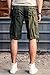 INFLATION Mens Flat Front Shorts Casual Relaxed Fit Cargo Shorts 100% Cotton Shorts with Pockets