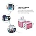 Wall Charger, FiveBox 2Pack Dual Port USB Wall Charger Brick 2.1A Phone Charger Cube Charging Block Plug Charger Box Charging Base for iPhone X/8/6/6s/7 Plus, iPad, Samsung S9 S8 S7 S6, Android, LG