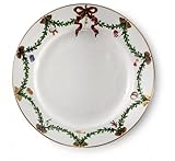 Royal Copenhagen Star Fluted Christmas Dinner Plates