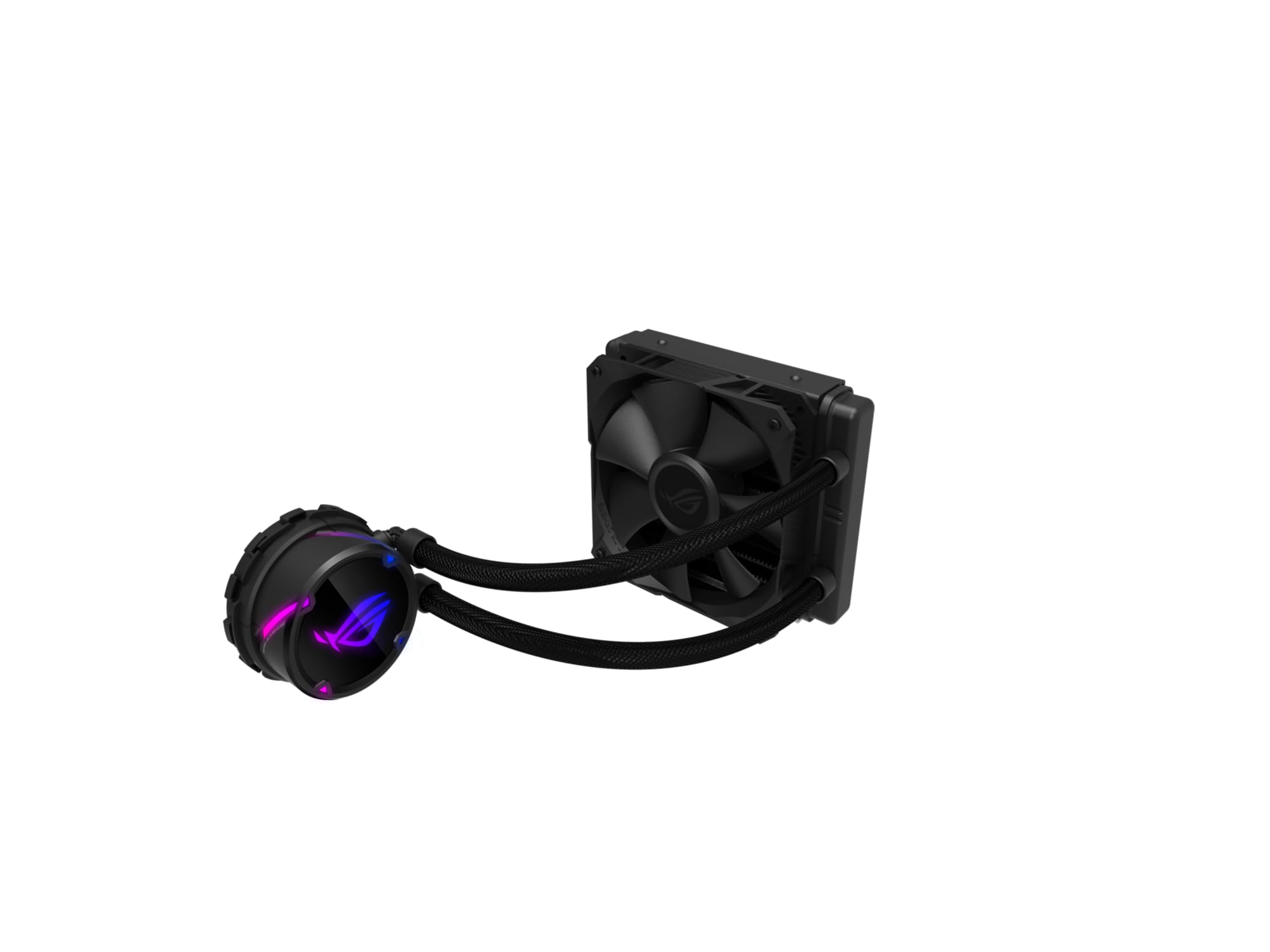 ASUS ROG Strix LC 120 All-in-One Liquid CPU Cooler with Aura Sync RGB and ROG 120 mm Radiator Fan, Black — image 1