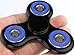 Fidget Spinner,Long Time Minute Spinner! The Anti-Anxiety 360 Spinner Helps Focusing Fidget Toys [3D Figit] Premium Quality EDC Focus Toy for Kids & Adults (Black+Blue)