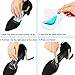 Hicarer Arch Support Insoles Cushions for Flat Feet, Adhesive Arch Pad for Women and Men, 6 Pairs (Transparent, Blue and Beige)