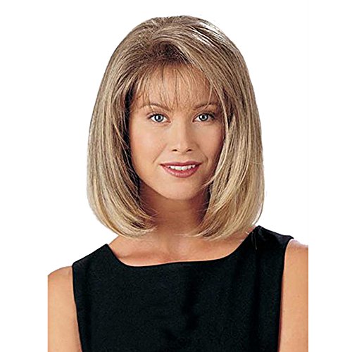 BLONDE UNICORN New Fashion Medium Long Wavy Wig-Human Hair Wigs for Women in Daily and Cosplay Use