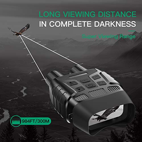 JStoon Night Vision Goggles Hunting Night Vision Binoculars - Infrared Binoculars with Night Vision can Take HD Image & 960p Video from 300m/984ft in The Dark with 32 Memory Card, JS-03 Night Goggles JStoon Night Vision Goggles Hunting Night Vision Binoculars - Infrared Binoculars with Night Vision can Take HD Image & 960p Video from 300m/984ft in The Dark with 32 Memory Card, JS-03 Night Goggles